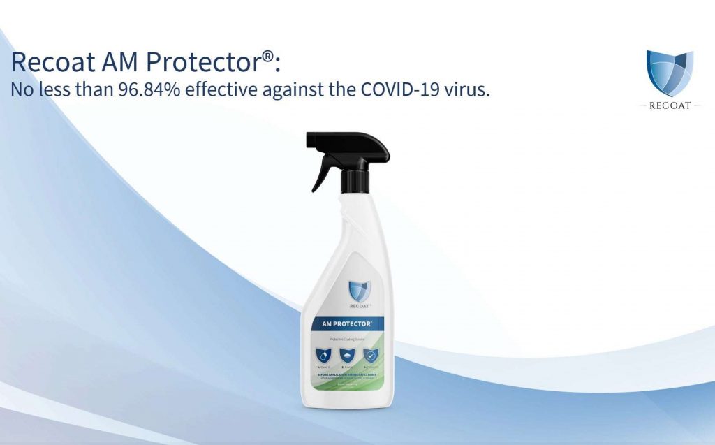 Convincing test results confirm the effectiveness of antimicrobial coating in combatting the spread of COVID-19 virus